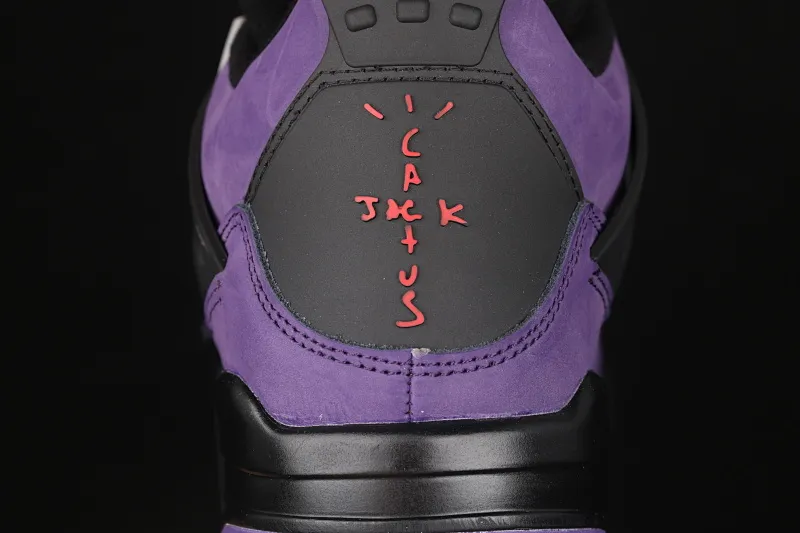 All categories Air Jordan Jordan series basketball shoes Air Jordan 4 G version Air Jordan 4 Retro AJ4 Joe 4 suede black and purple 308497-408